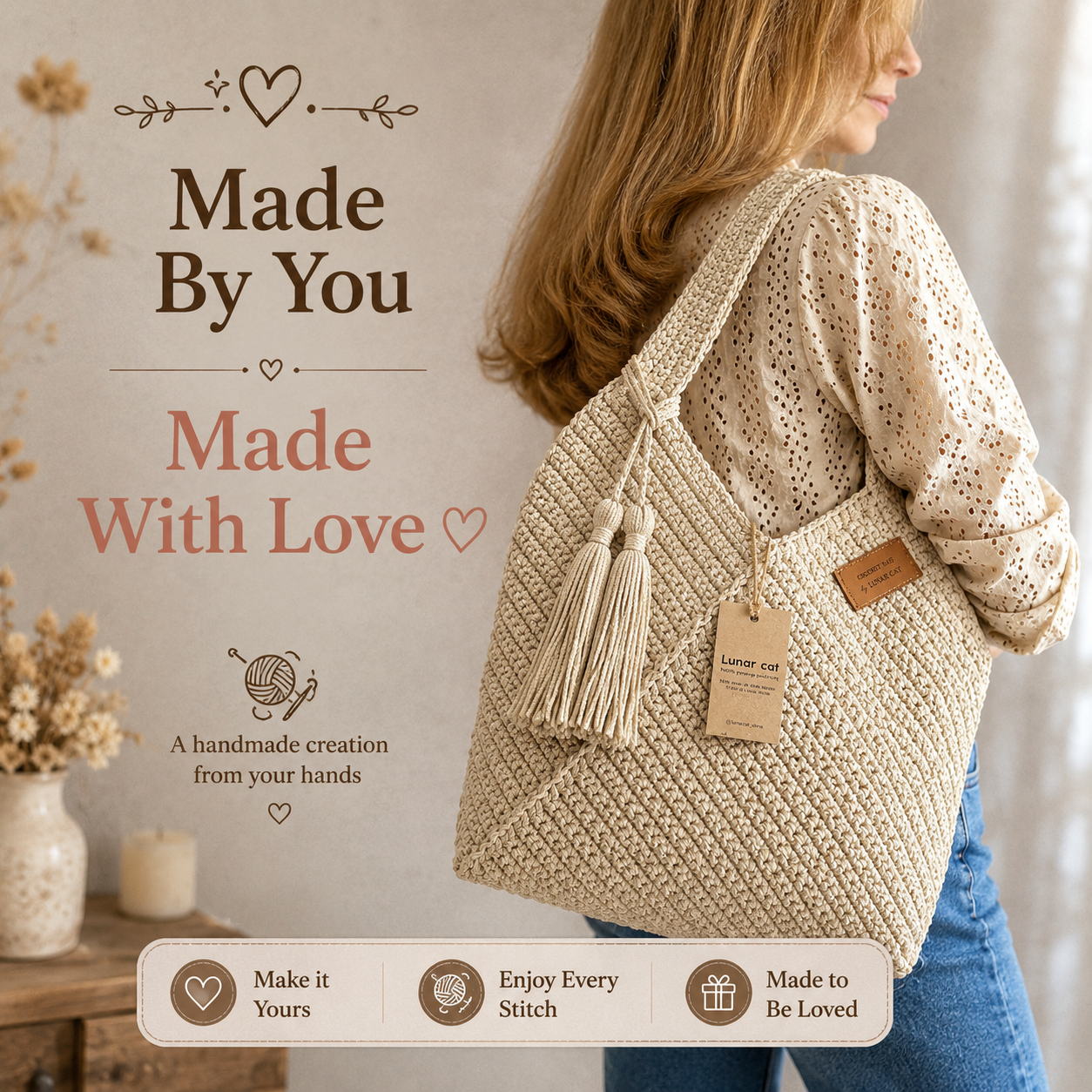Reusable Crochet Tote Bag Pattern