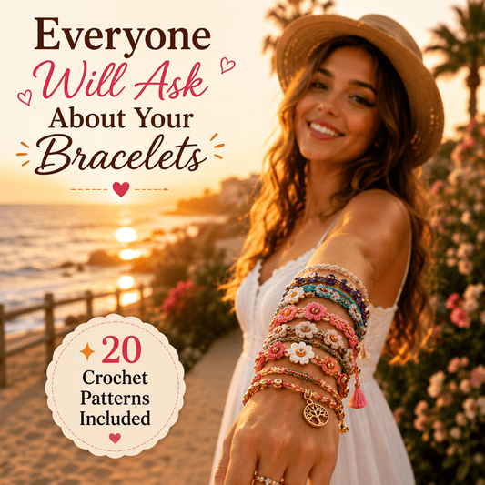 20 Crochet Bracelet Patterns Bundle PDF - crochetnook.net