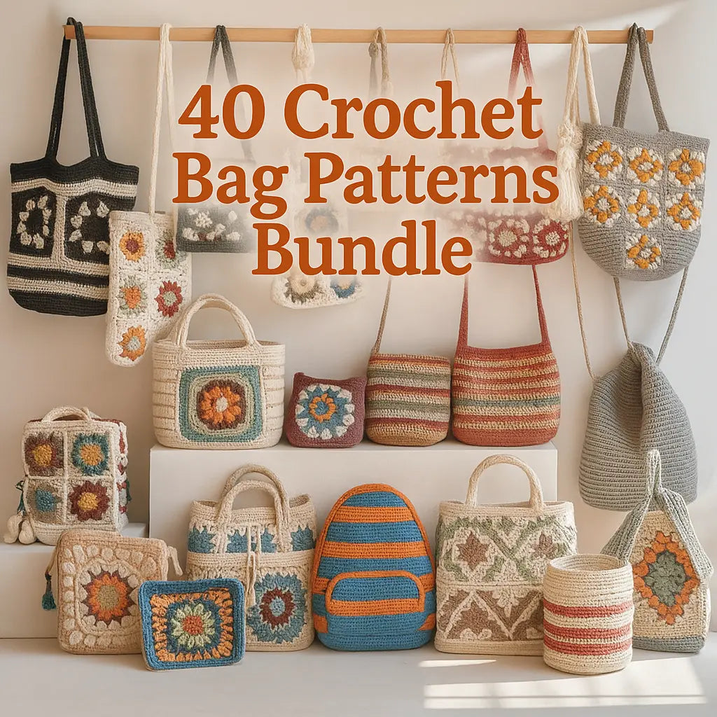 40 Crochet Bag Patterns Bundle The Crochet Nook