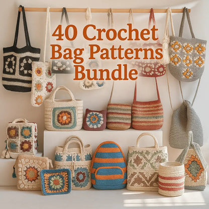 40 Crochet Bag Patterns Bundle The Crochet Nook