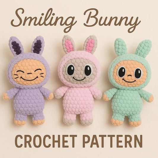 Labubu Bunny Crochet Pattern – Creepy-Cute Amigurumi Plush The Crochet Nook