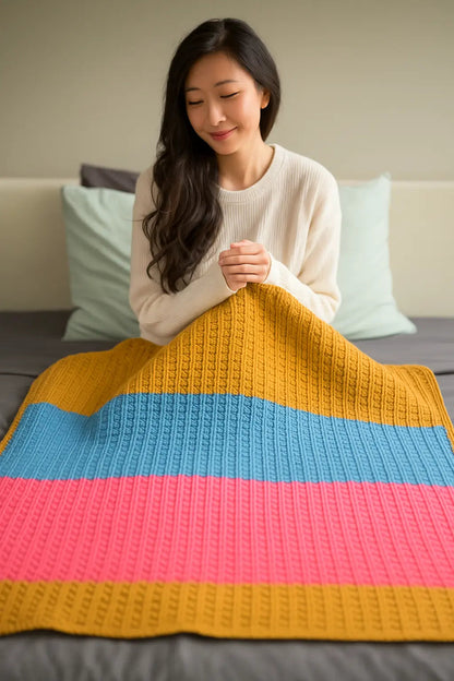 Cozy Puff Stitch Crochet Blanket Pattern – Soft, Textured & Easy to Follow PDF The Crochet Nook