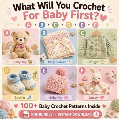 100+ Baby Crochet Patterns Bundle