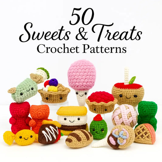 🍩✨ 50 Sweets & Treats Crochet Pattern Bundle The Crochet Nook