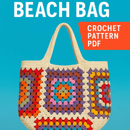Granny Square Beach Bag Crochet Pattern The Crochet Nook