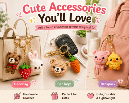 135 Keychain Amigurumi Crochet Pattern Bundle