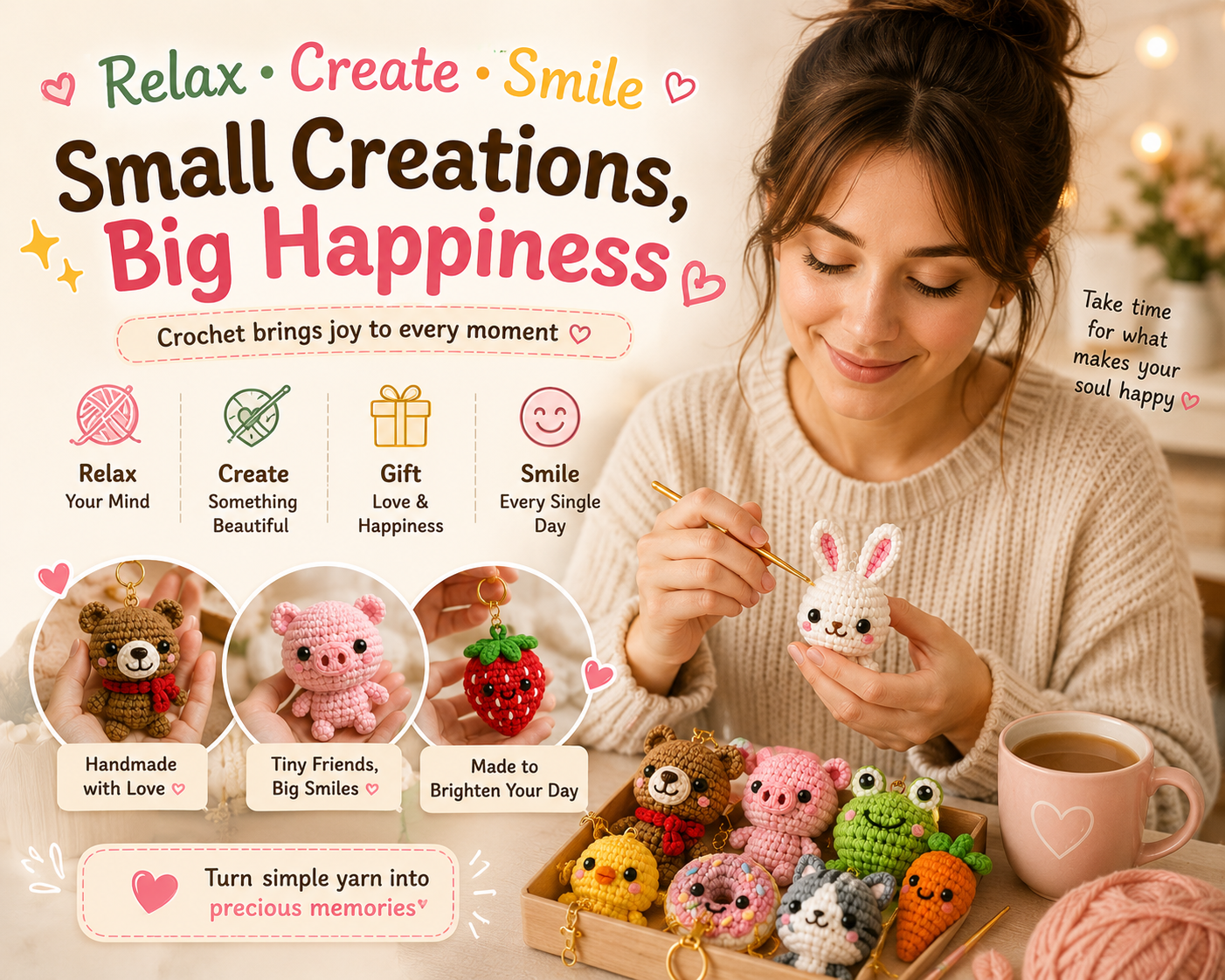 135 Keychain Amigurumi Crochet Pattern Bundle