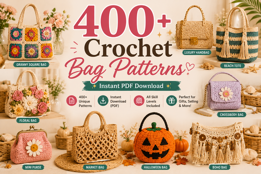 400+ Crochet Bag Patterns Bundle