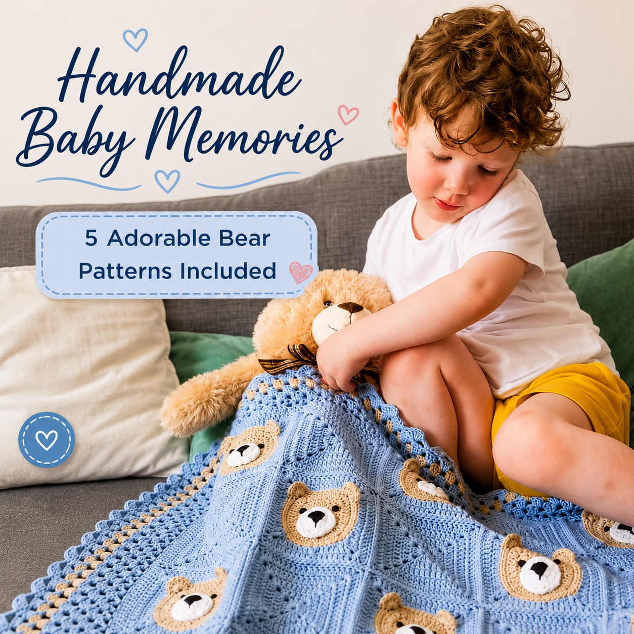 🧸✨ Crochet Baby Bear Set (5 Patterns + Videos) 👶🧶