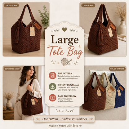 Reusable Crochet Tote Bag Pattern