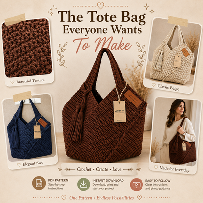 Reusable Crochet Tote Bag Pattern