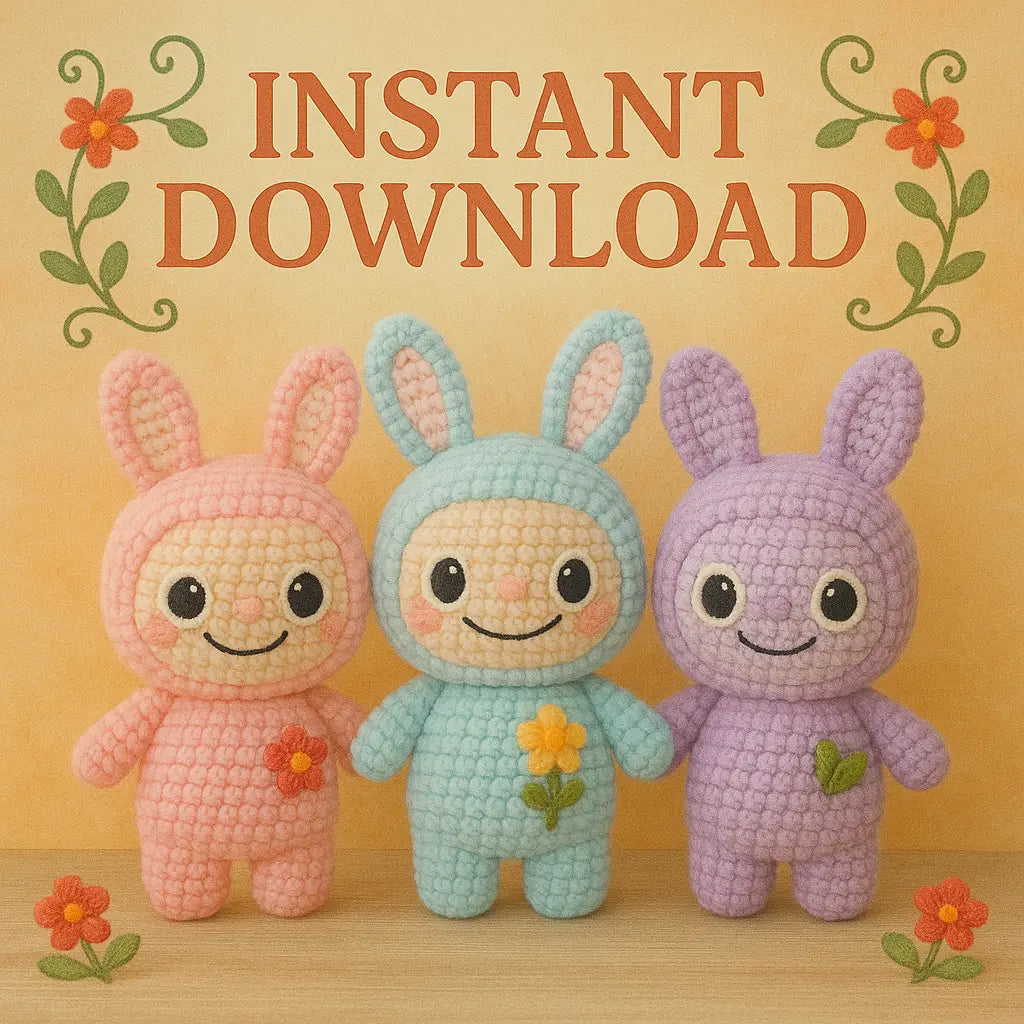 Labubu Bunny Crochet Pattern – Creepy-Cute Amigurumi Plush The Crochet Nook