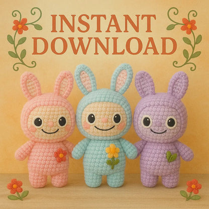 Labubu Bunny Crochet Pattern – Creepy-Cute Amigurumi Plush The Crochet Nook