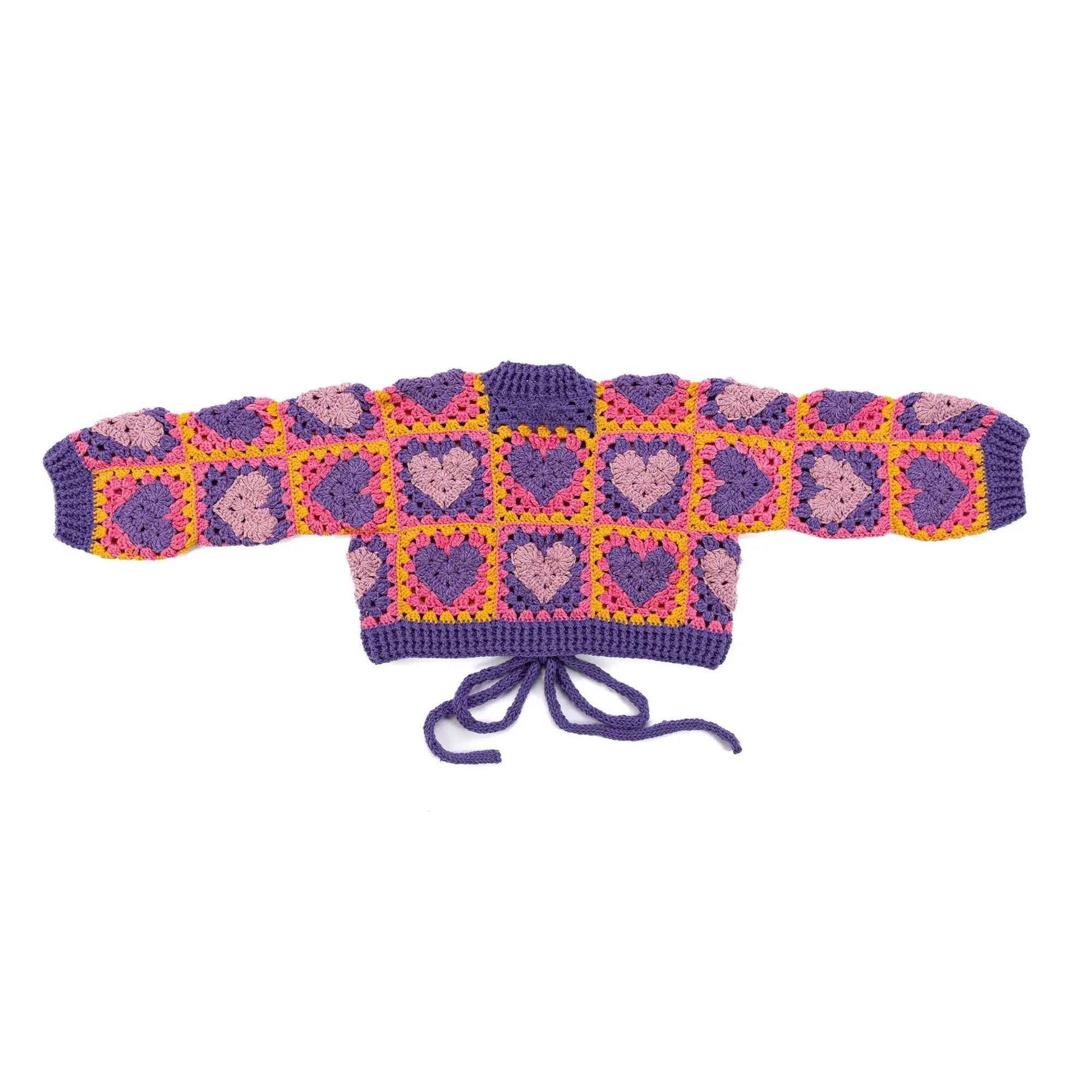 Red Heart Wrapped in Love Crochet Cardigan Red Heart