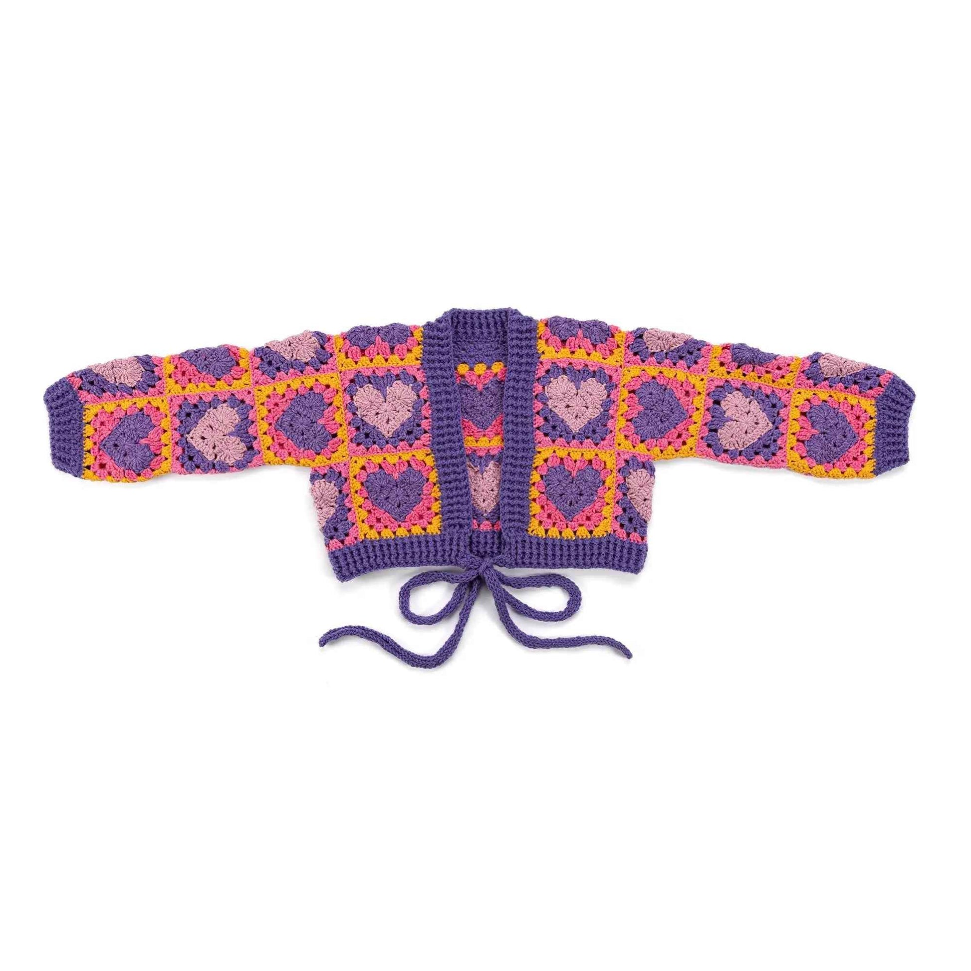 Red Heart Wrapped in Love Crochet Cardigan Red Heart