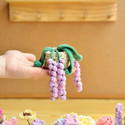 Plant crochet pattern, car hanging plant Crochet Pattern, Crochet hanging plant for car, Hanging Plant Pattern, Hanging basket crochet