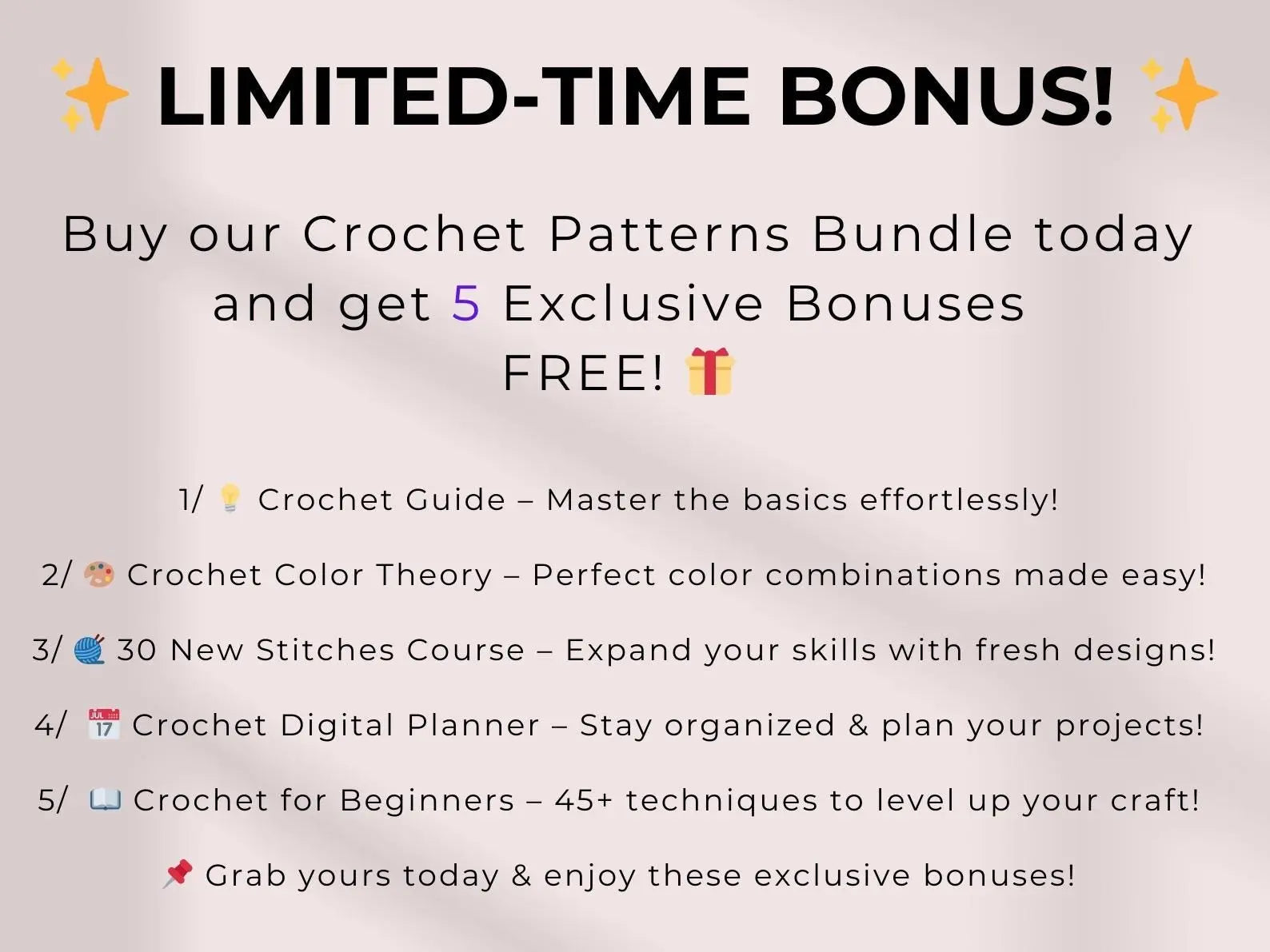 800 Flower Crochet Pattern Bundle – Roses, Tulips, Daisies, Sunflowers, Digital Patterns for Weddings, Mother’s Day, Home Décor,Graduation