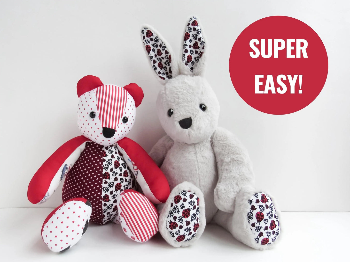 Mini Memory Bear & Bunny Sewing Kit PDF The Crochet Nook
