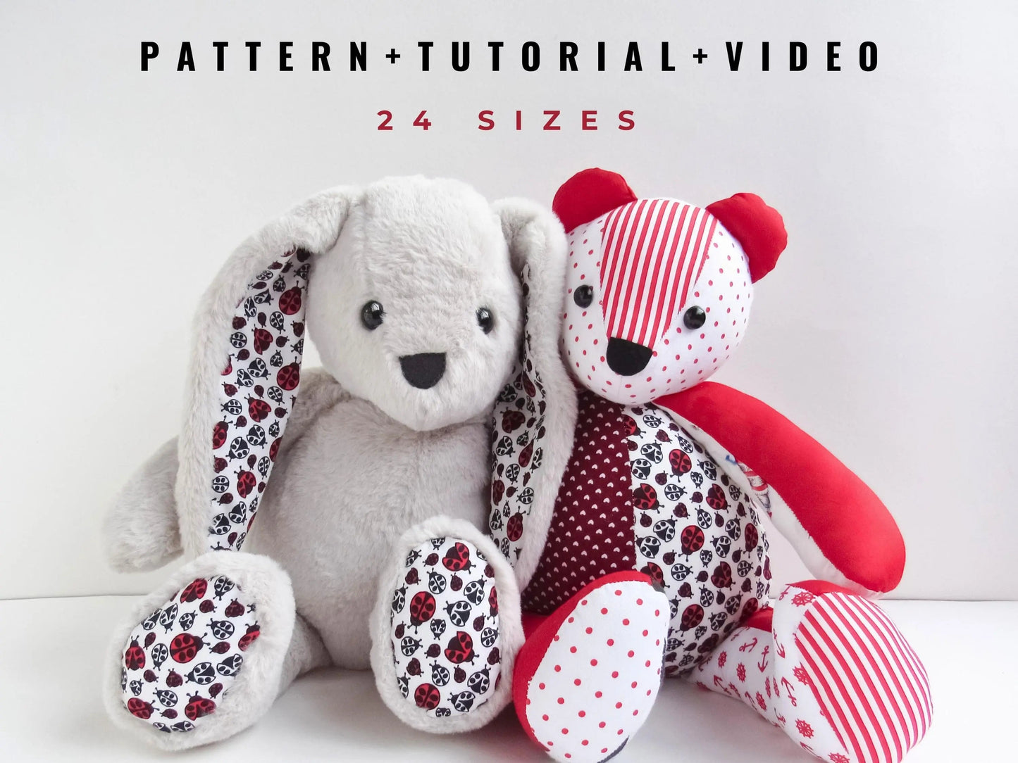 Mini Memory Bear & Bunny Sewing Kit PDF The Crochet Nook
