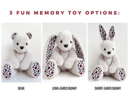 Mini Memory Bear & Bunny Sewing Kit PDF The Crochet Nook