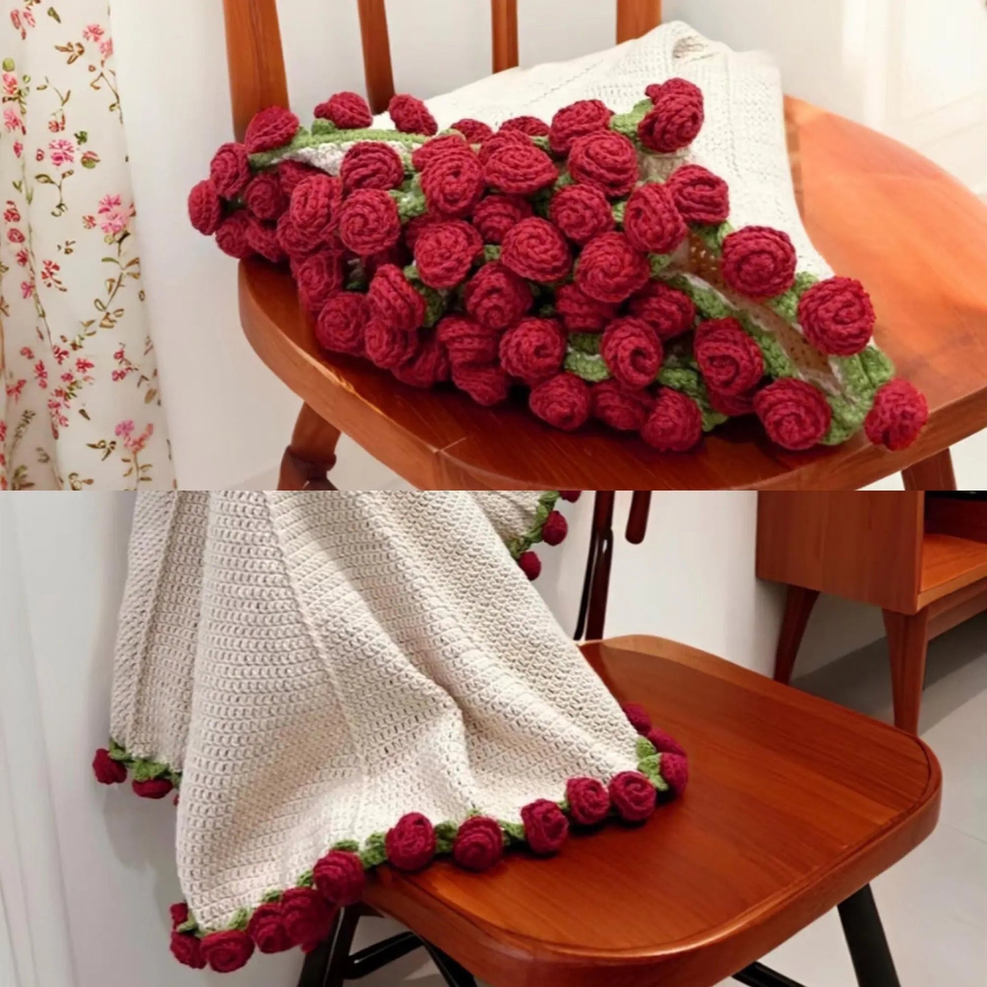 Beginner's Crochet Rose Blanket – Video Tutorial The Crochet Nook