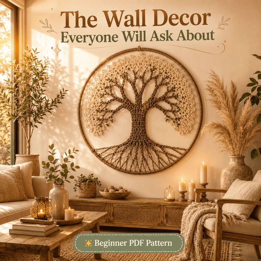 Tree of Life Crochet Wall Hanging Pattern PDF - crochetnook.net